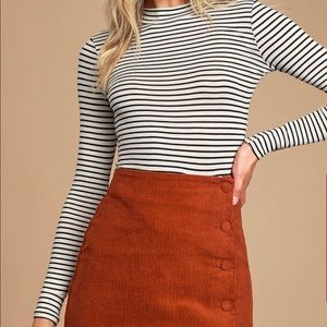 LULUS Striped Long-sleeve Size Small